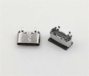 抚州TYPE-C外壳四脚插立式母座 16P端子贴板 高度5.6MM/6.0MM/6.5MM/6.8MM四款规格 